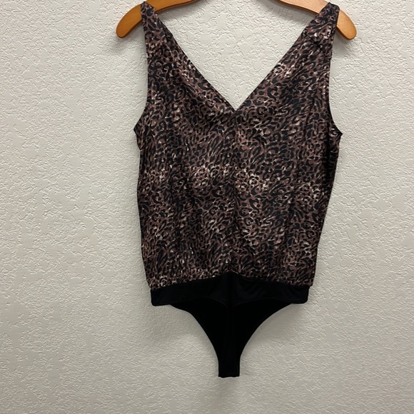 Paige Nadynne Animal Print Body Suit Sleeveless M - Picture 11 of 13